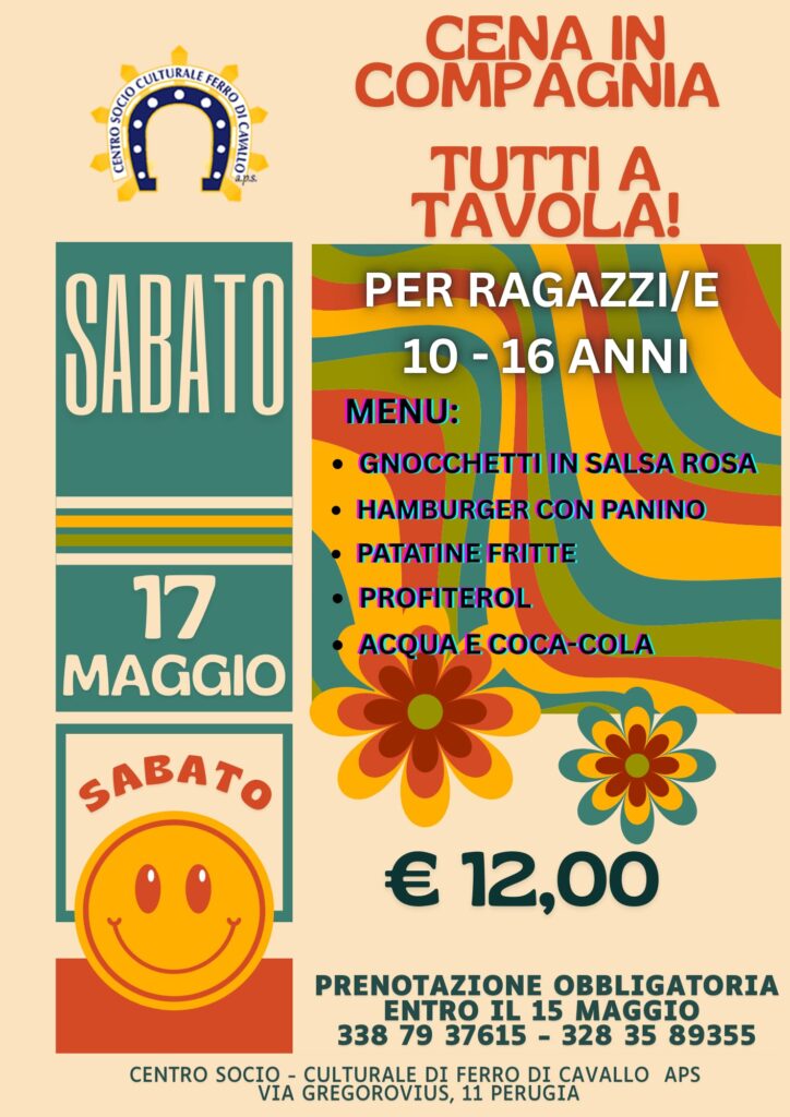 Ferro di Cavallo cena in compagnia