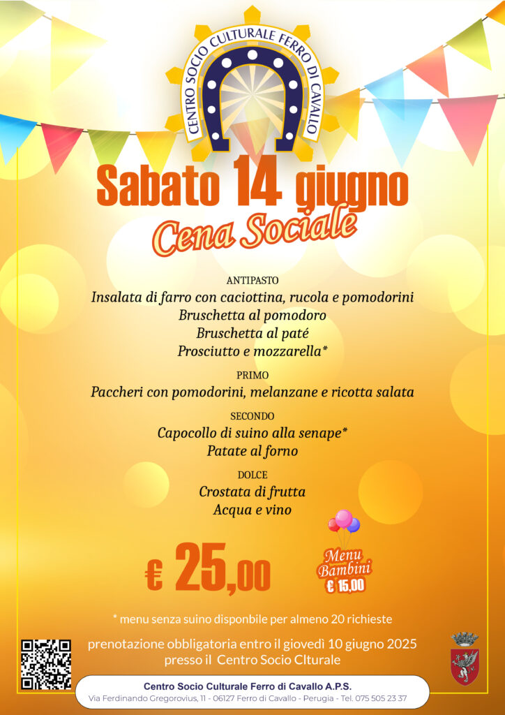 Ferro di Cavallo cena sociale