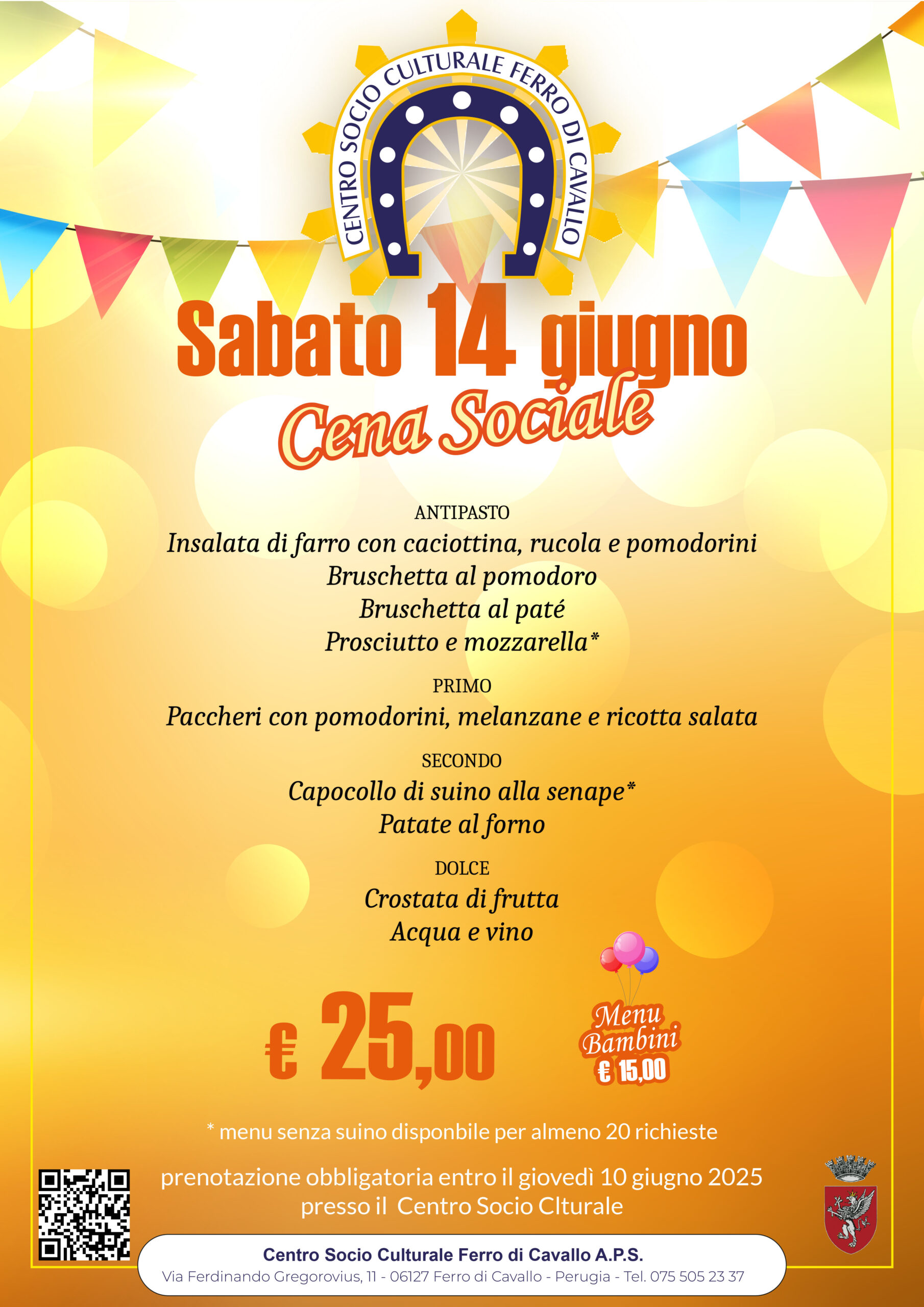 Ferro di Cavallo cena sociale